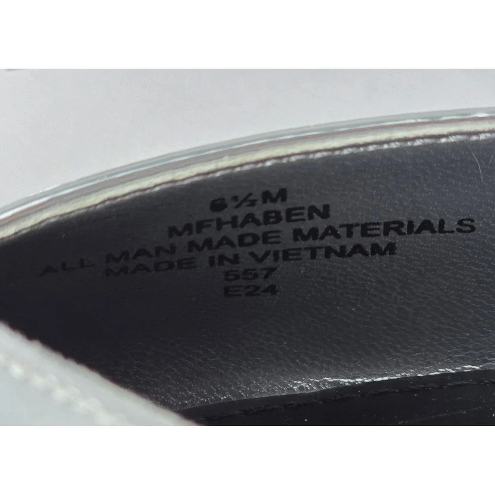 Marc Fisher Haben Pumps Womens 6.5 Silver Metallic Pointed Toe Ankle Strap - NEW